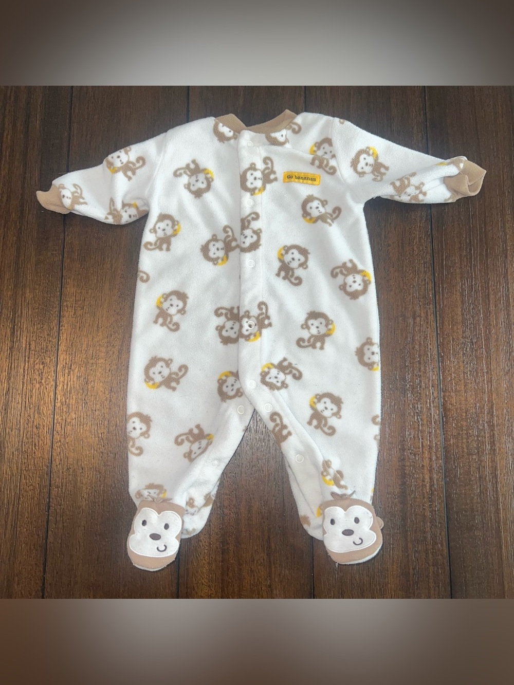 Child of Mine Carter’s Monkey Print Footed One-Piece